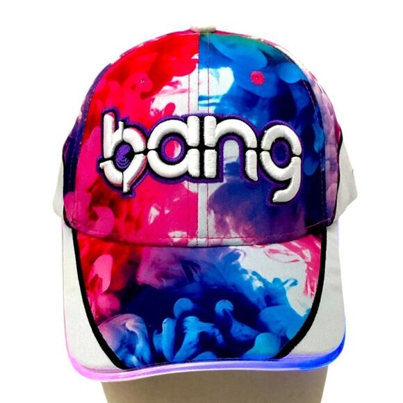 Bang Energy Drink Embroidered Light-Up Finger Paint Hat Adjustable Snap Strap - Picture 8 of 11